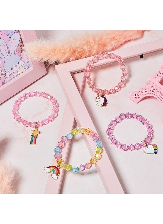 PALAY® 9 Pieces Unicorn Bracelet For Kids Crystal Bracelet for Unicorn Birthday Supplies Bracelet for kids jewellery for girls (multi1)