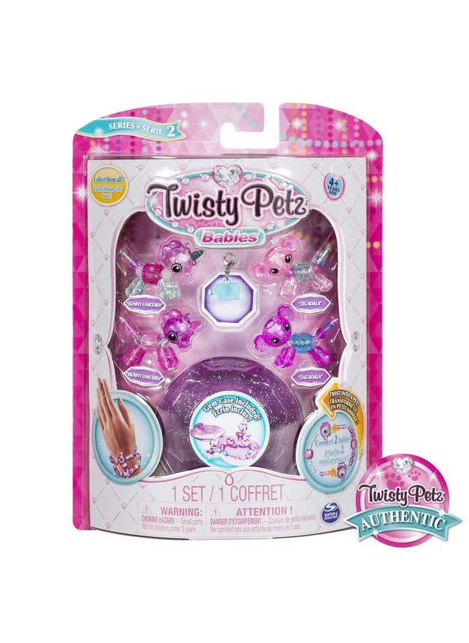 Twisty Petz R Twin Babies Fourpk 12 Gbl Transform Bejeweled Petz into Sparkly Bracelets Or Necklaces, Multi