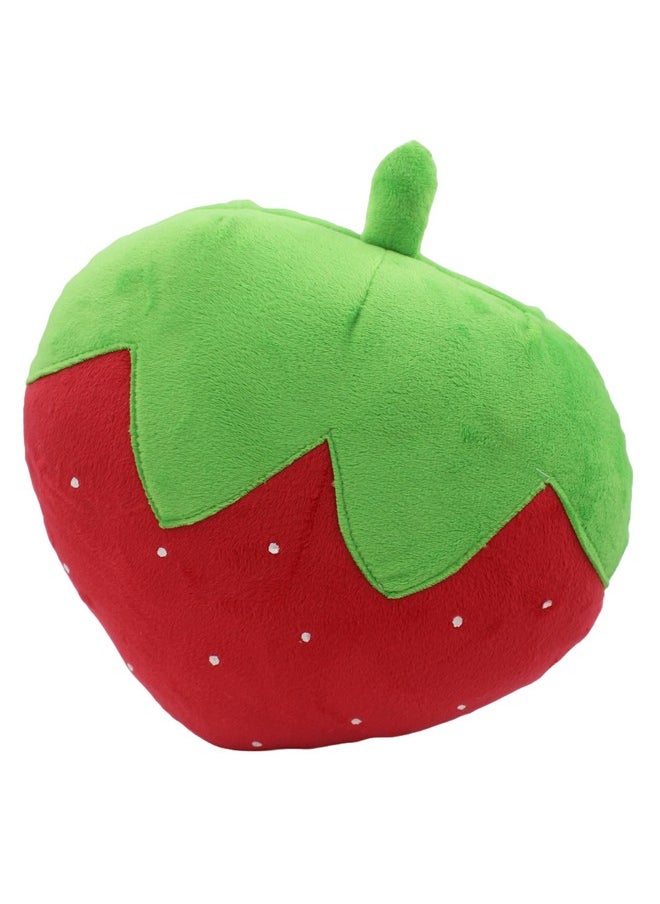 Tickles Strawberry Shape Soft Stuffed Plush Cushion Pillow for Kids Birthday Gifts (Size: 20 cm Color: Red)