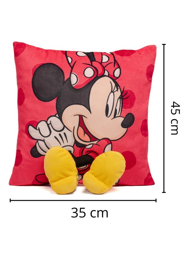 Mirada Mickey Plush Toy with Legs - Soft Stuffed Toy, Cute Pillow for Kids, Birthday Gift for Boys & Girls, Licensed Disney Decor - 35cm