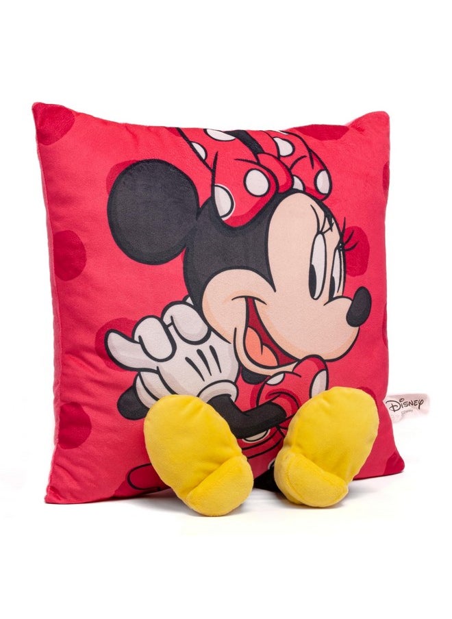 Mirada Mickey Plush Toy with Legs - Soft Stuffed Toy, Cute Pillow for Kids, Birthday Gift for Boys & Girls, Licensed Disney Decor - 35cm