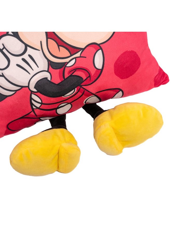 Mirada Mickey Plush Toy with Legs - Soft Stuffed Toy, Cute Pillow for Kids, Birthday Gift for Boys & Girls, Licensed Disney Decor - 35cm