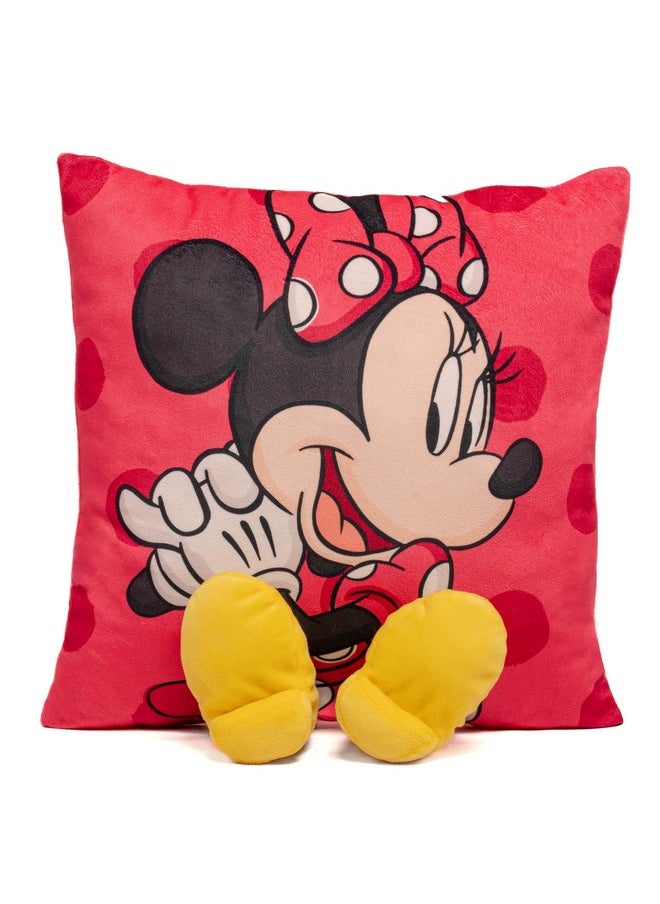 Mirada Mickey Plush Toy with Legs - Soft Stuffed Toy, Cute Pillow for Kids, Birthday Gift for Boys & Girls, Licensed Disney Decor - 35cm