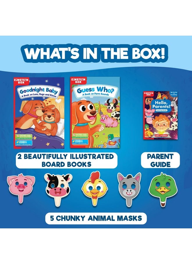 Einstein Box My First Box of Storytelling for Boys & Girls 1,2,3,4,5 Years | Toys & Gifts for 1+ Year Olds | with Story Books & Pretend Play Masks |,colourful theme