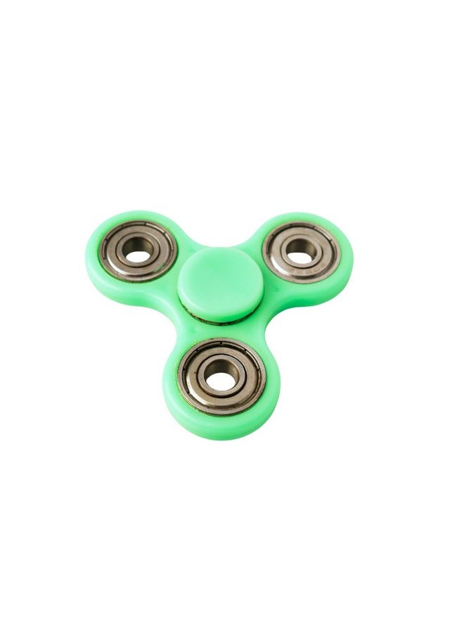 Premsons® Hand Spinner Desk Toy - High Speed Smooth Finger Spin Sensory Fidget Stress Relief Game Play for Kids & Adults - Birthday Party Gift - Four Bearing - Green + Silver Bearing