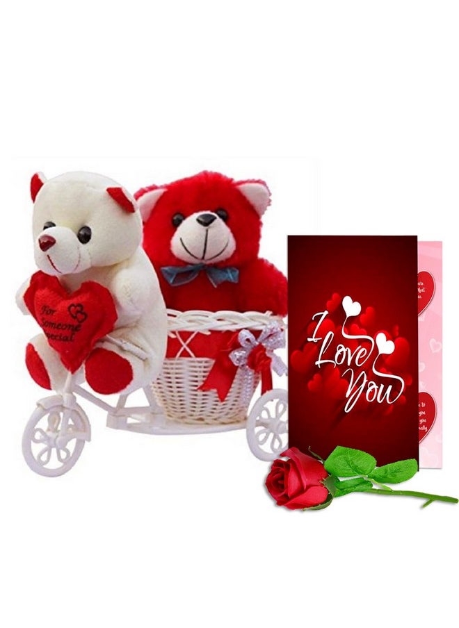 ME & YOU Valentine's Gift Hamper | Unique Valentine's Gift Hamper | Valentine's Gift Hamper with Girlfriend/Wife/Boyfriend/Husband | Valentine Gift Pack with Soft Toy & Artificial Rose