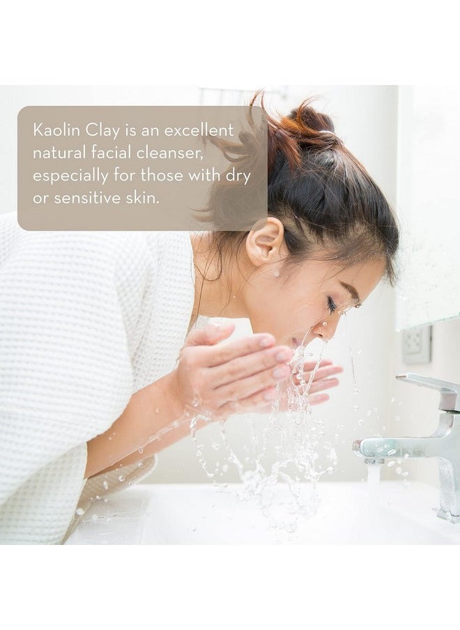 Pure Body Naturals Kaolin Clay Powder, 100 g - Perfect for Natural DIY Skin Cleansers, Masks and Scrubs