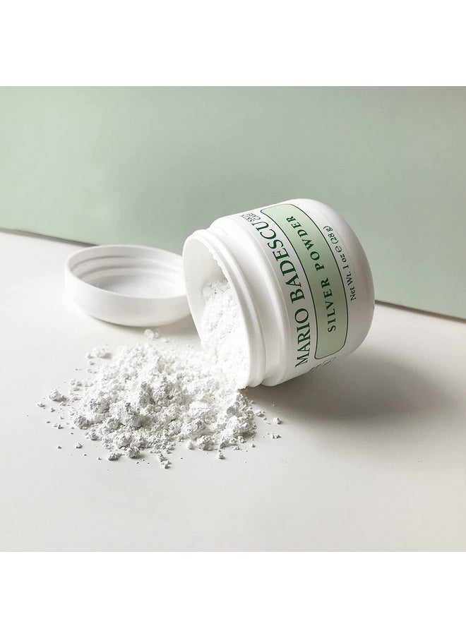 Mario Badescu Silver Powder, Skin Care Facial Pore Cleansing Mask With Kaolin Clay & Zinc Oxide, 0.56 Oz