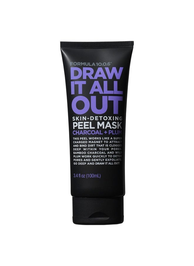 Formula 10.0.6 - Draw It All Out Skin-Detoxing Charcoal Peel Mask, Vegan, Paraben-Free & Cruelty-Free, 3.4 Fl Oz