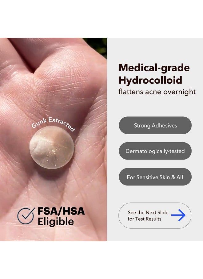 AVARELLE Acne Cover Patches, FSA HSA Eligible Hydrocolloid Pimple Patches for Face with Tea Tree Oil, Korean Skincare Zit Patches for Face | FSA HSA Store Eligible Items | Vegan, Cruelty-free