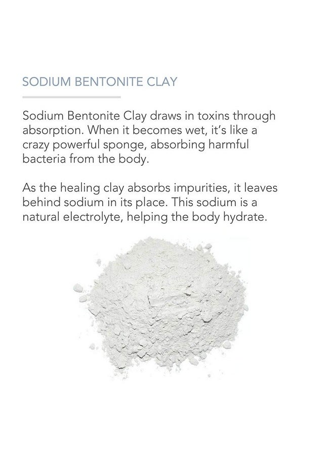 Pure Body Naturals Bentonite Clay Powder for DIY Detox Body & Face Mask, Pure Indian Healing Clay for Deep Pore Cleansing and Armpit Detox for Women, (8.0 oz)