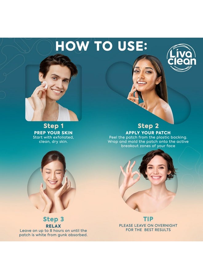 LivaClean 272 CT Pimple Patches Variety Pack w/Tea Tree Oil, Salicylic Acid & Calendula Oil - Pimple Patches Large, Large Pimple Patches for Face Acne Patches Large, Hydrocolloid Patches