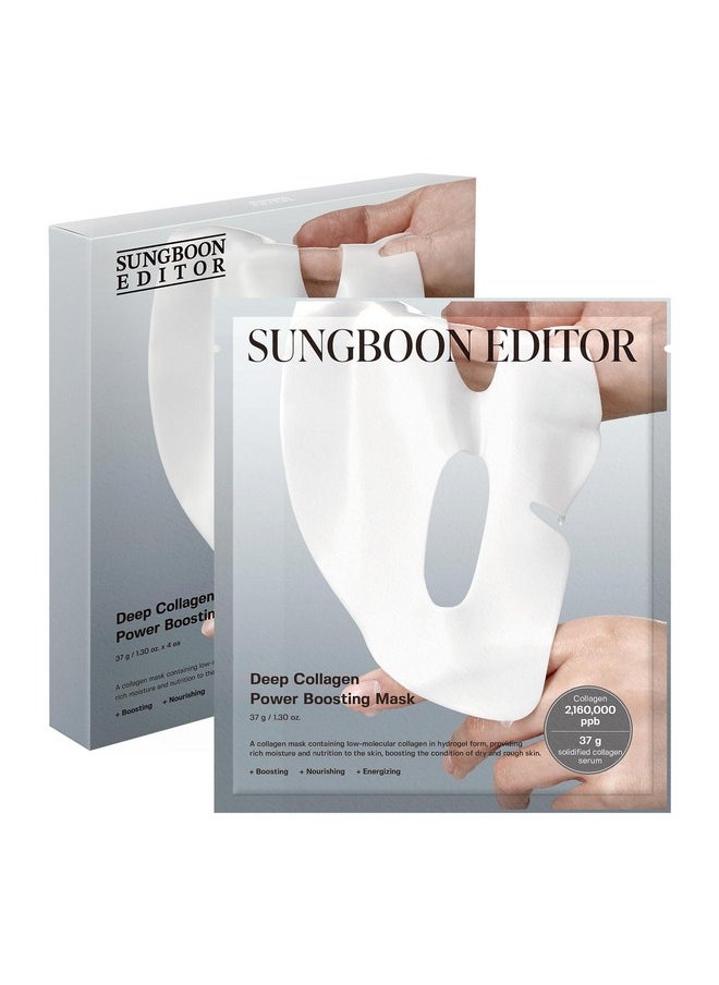 SUNGBOON EDITOR Official Deep Collagen Mask (1ea) | TikTok Trend Items | Real Collagen 2,160,000PPB for Elasticity | Hydrating Collagen Face Mask | Korean Skin Care