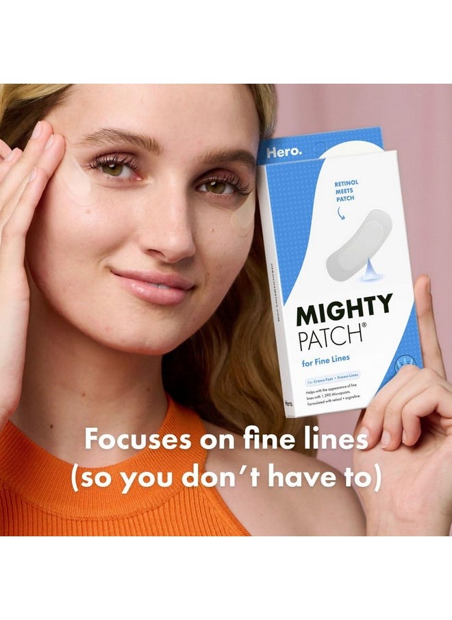 HERO COSMETICS Mighty Patch™ for Fine Lines Patches - Featuring Retinol and 1,390 dissolving Micropoint™ Points to Help Renew the Look of Skin (6 Count)
