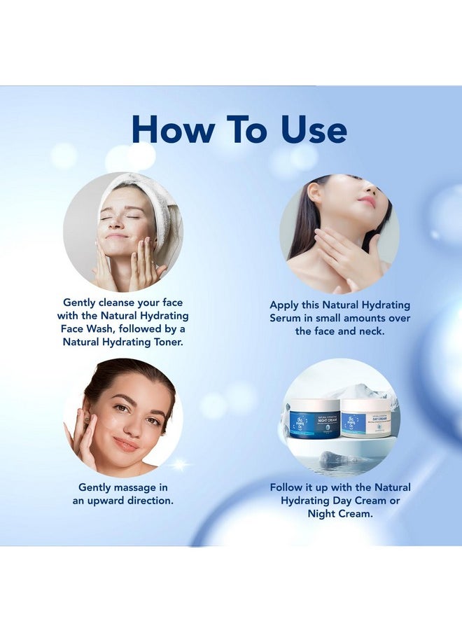 The Moms Co. Natural Hydrating Face Serum with 8 Types of Hyaluronic Acid and Vitamin E For Soft and Supple Skin| For Dry Skin |30 GM
