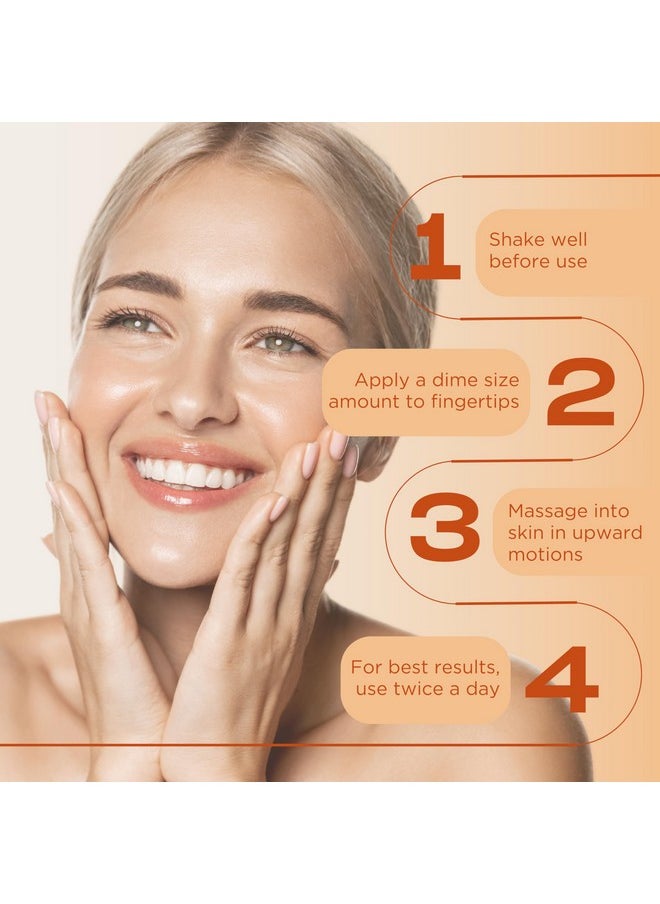 InstaNatural Vitamin C Face Serum, Brightens, Hydrates and Reduces Signs of Aging, with Vitamin C, Hyaluronic and Ferulic Acid, 1 FL Oz