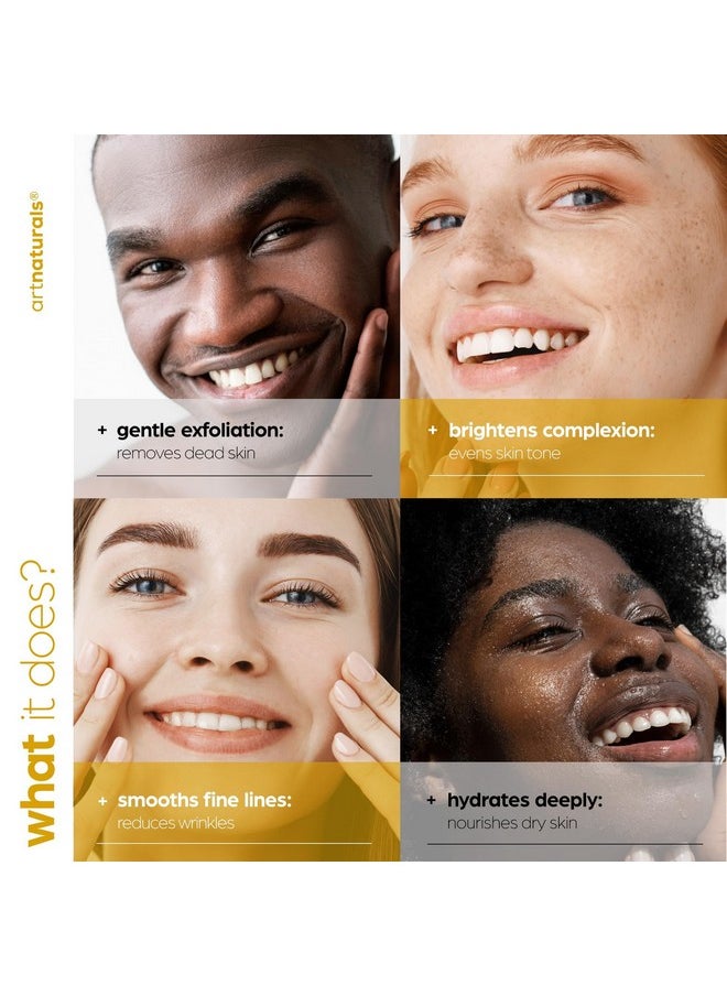 artnaturals Lactic Acid plus AHA Face Serum for Brightening Boost with Renewing Formula - Scars, Acne, Wrinkles - Exfoliates and Moisturizes the Skin - 1 oz.