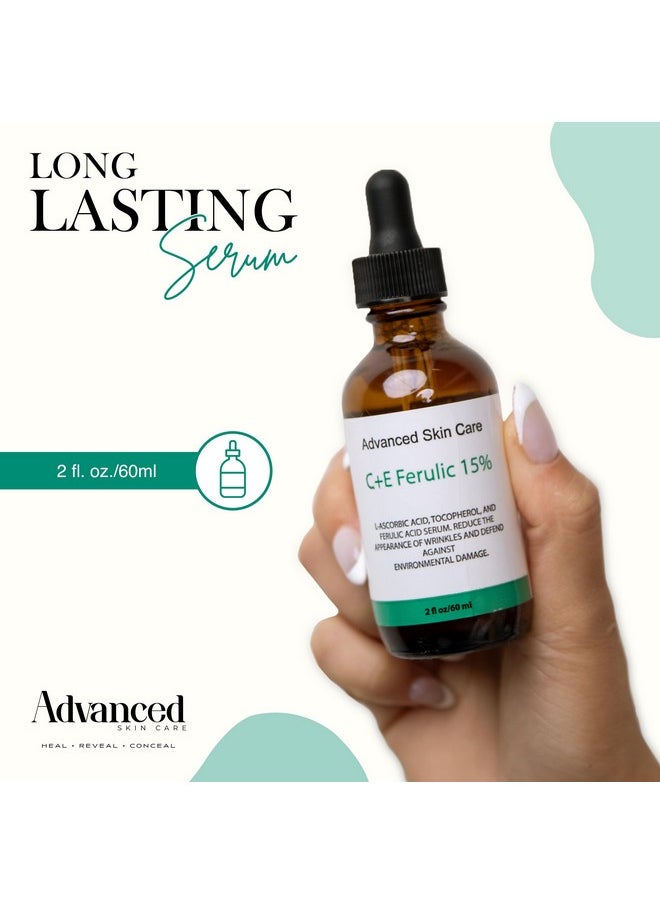 Advanced Skin Care | Vitamin C Face Serum with Vitamin E and Ferulic Acid | Hydrating and Skin Brightening Formula | Rejuvenating & UV Protection | All Skin Type 2oz Vitamin C Serum for Face