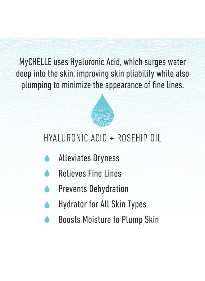 MyCHELLE Dermaceuticals Ultra Hyaluronic Hydrating Serum (1.0 Fl Oz) - Rich Hydration for Dry Skin with Vegan Hyaluronic Acid, Help Plump Skin and Help Reduce Appearance of Fine Lines and Wrinkles