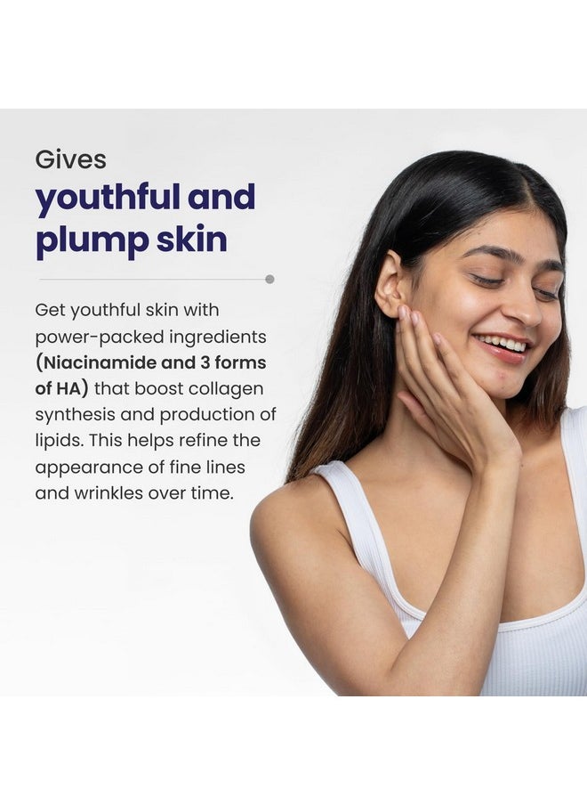 Re'equil Daily Hydration Serum with Niacinamide, Sodium Hyaluronate, and Hyaluronic Acid | Enhances Skin Hydration | Improves Skin Texture | Reduces Fine Lines & Wrinkles | 25 ml