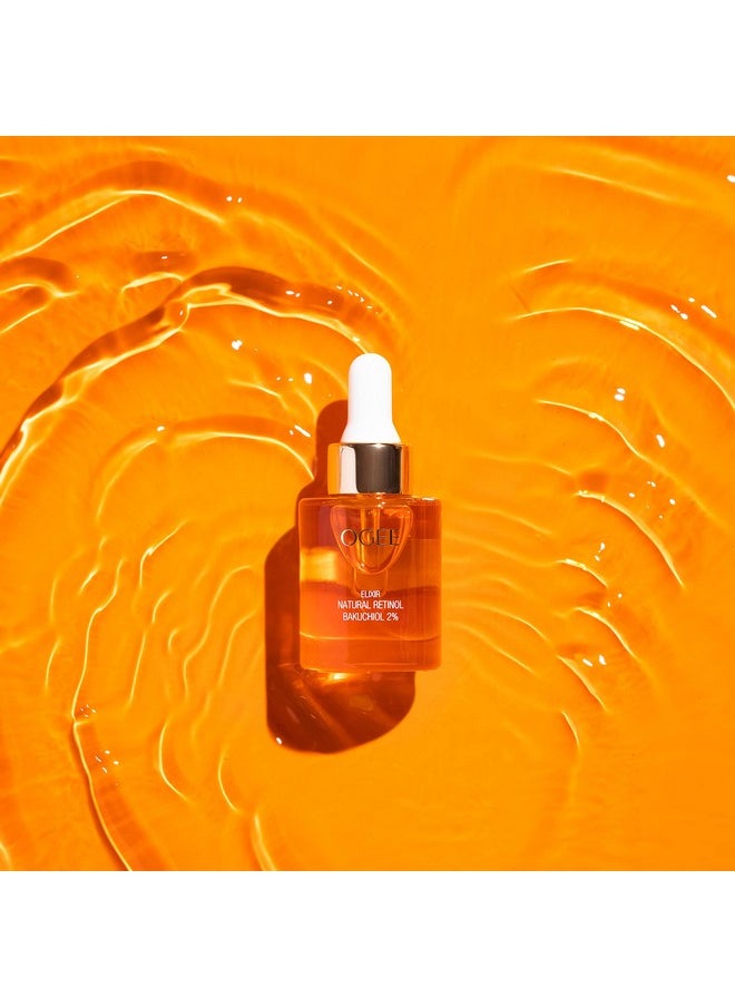 Ogee Natural Retinol Bakuchiol Serum 2% Elixir - Certified Organic Face Serum for Wrinkles and Fine Lines