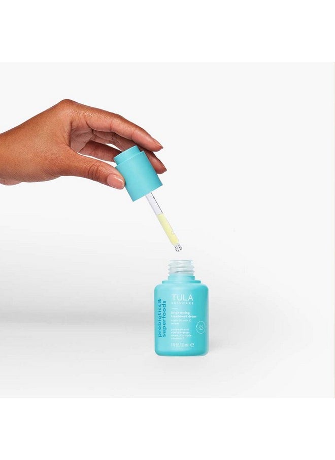 TULA Skin Care Brightening Treatment Drops - Vitamin C Serum, Brightens the Look of Dull Skin & Dark Spots, 1 fl oz.