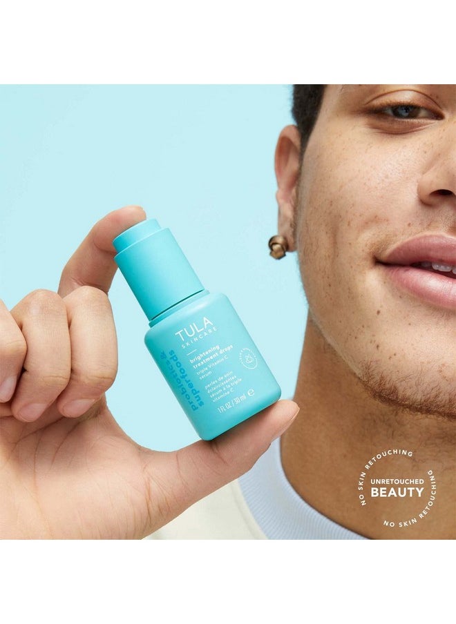 TULA Skin Care Brightening Treatment Drops - Vitamin C Serum, Brightens the Look of Dull Skin & Dark Spots, 1 fl oz.