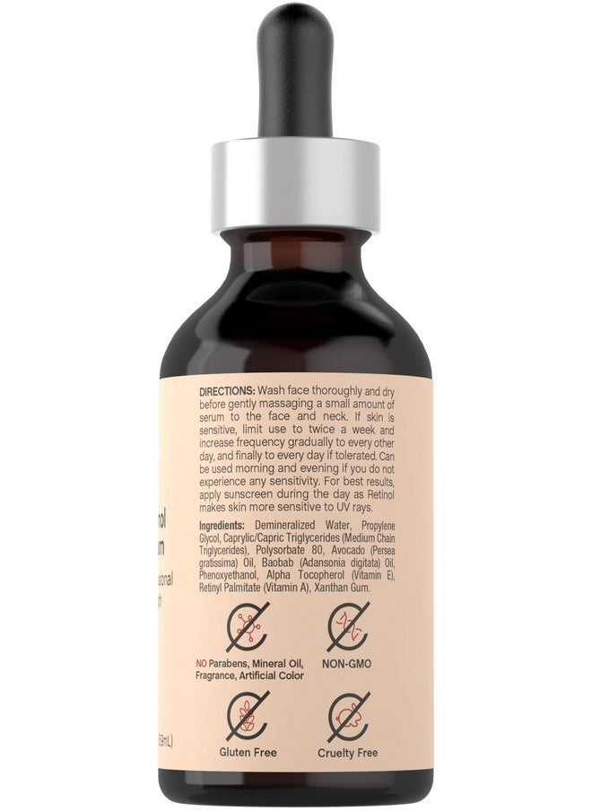 Coera Retinol Serum for Face | 2 fl oz | Professional Strength Formula | Free of Parabens & Fragrances | Packaging May Vary