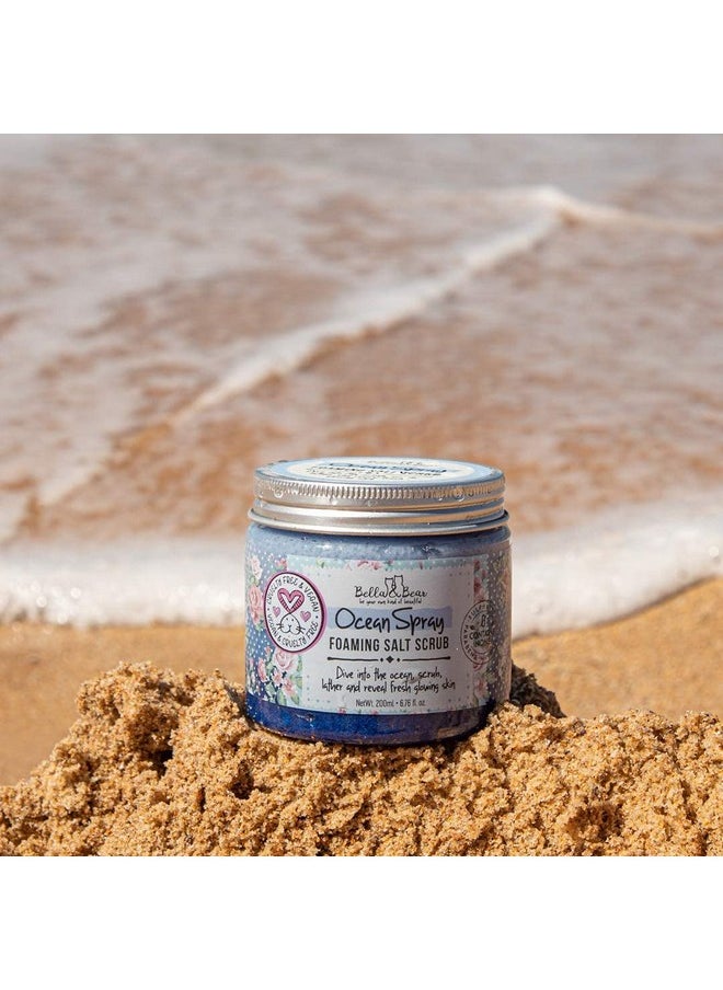Bella & Bear Ocean Spray Scrub, No Sulphates, Parabens, No Harmful Chemicals, Cruelty-Free, Vegan-Friendly, Exfoliating, 6.7oz