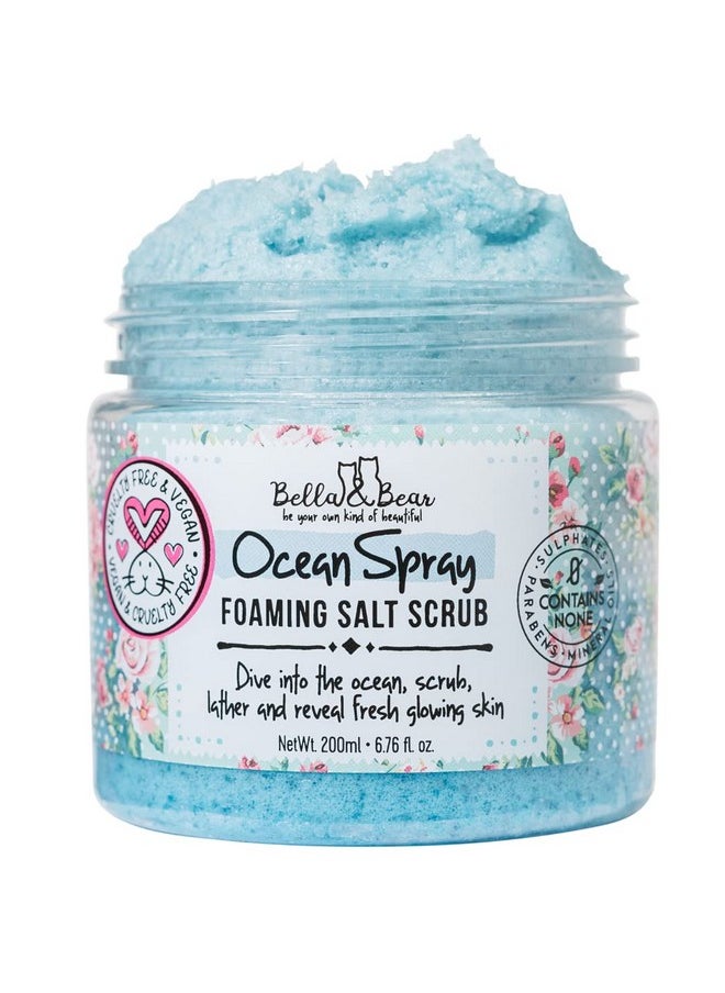 Bella & Bear Ocean Spray Scrub, No Sulphates, Parabens, No Harmful Chemicals, Cruelty-Free, Vegan-Friendly, Exfoliating, 6.7oz