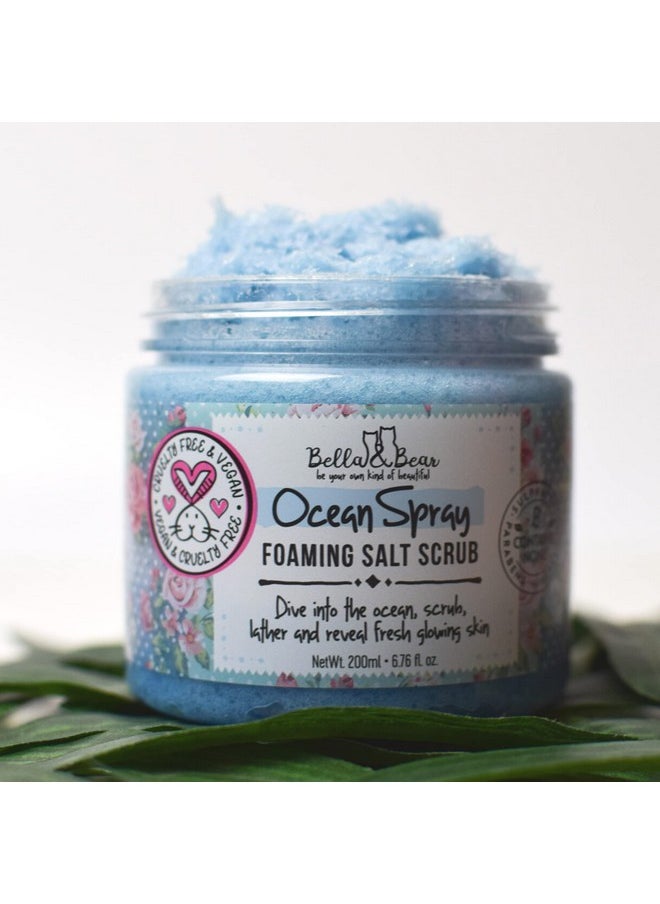 Bella & Bear Ocean Spray Scrub, No Sulphates, Parabens, No Harmful Chemicals, Cruelty-Free, Vegan-Friendly, Exfoliating, 6.7oz