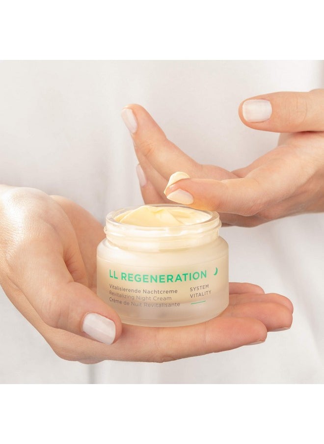 ANNEMARIE BÖRLIND - LL REGENERATION Revitalizing Night Cream - Natural Anti Aging Vitamin C, E and Retinoid Face Cream for Visibly Firmer and Wrinkle Free Skin - Step 4 of 5-1.69 Oz.