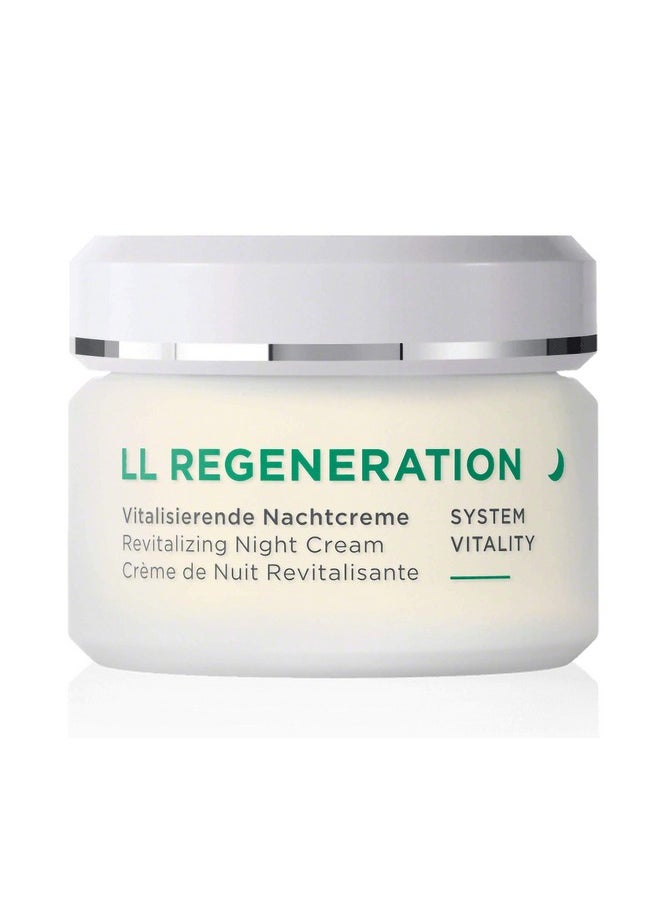 ANNEMARIE BÖRLIND - LL REGENERATION Revitalizing Night Cream - Natural Anti Aging Vitamin C, E and Retinoid Face Cream for Visibly Firmer and Wrinkle Free Skin - Step 4 of 5-1.69 Oz.