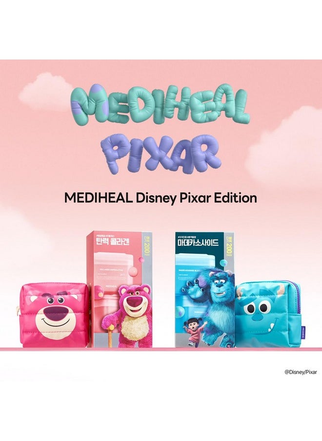 MEDIHEAL Madecassoside Toner Pads [Disney Pixar Edition]-Centella Asiatica to Improve Uneven Skin Tone - Vegan Face Gauze Pads, Full size 100 Pads + Refill 100 Pads
