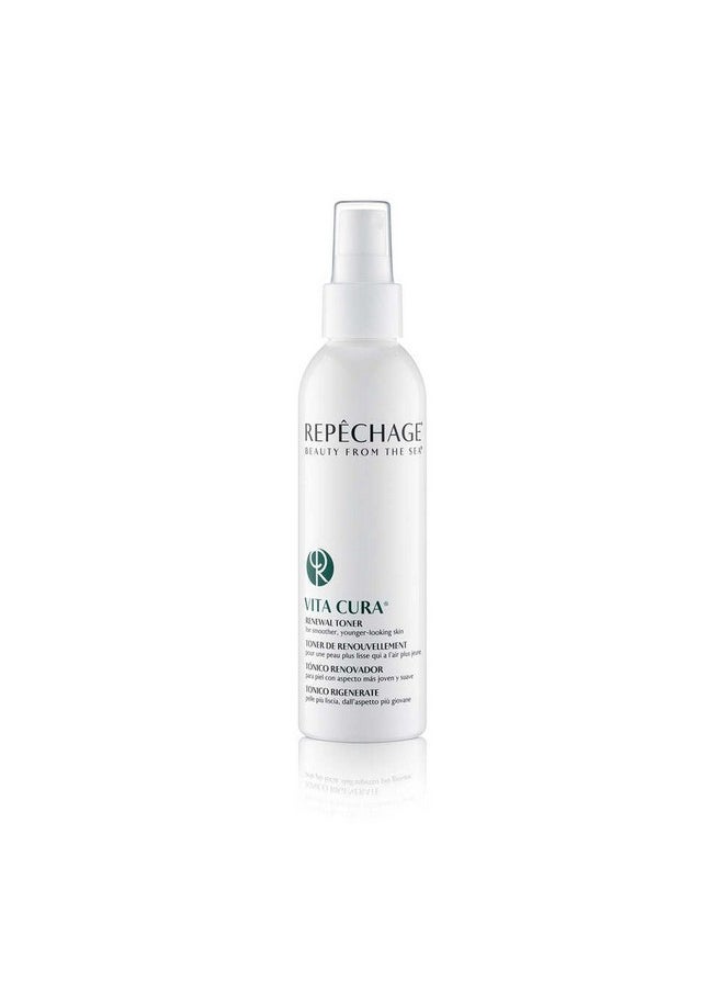 Repechage Face Toner for Anti Aging, Smoother, Younger Looking Skin | Facial Toner Restore Balance & Gently Exfoliates | Vita Cura Renewal Toner Leave your Complexion Feeling Smooth & Fresh 177ml.