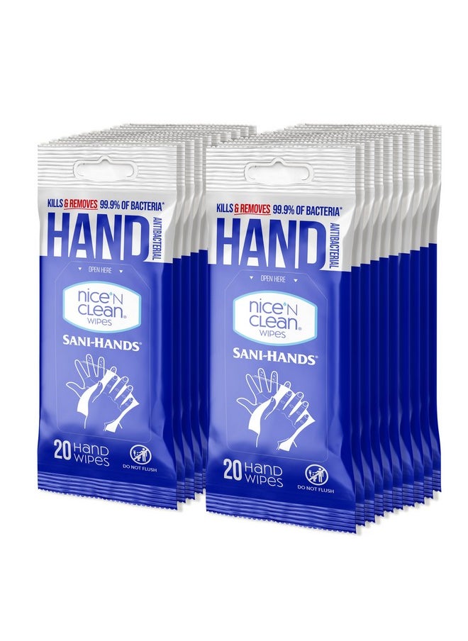 Nice 'N Clean Sensitive Skin Wet Hand Wipes Infused with Aloe & Vitamin E, Blue, 400 Count