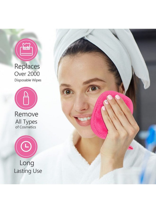 Orighty Makeup Remover Cloths 12 Pack, Makeup Removal Face Cleansing Cloth, Reusable Make Up Remover Pads Remove Instantly Dirt with Just Water, 5 x 5 in