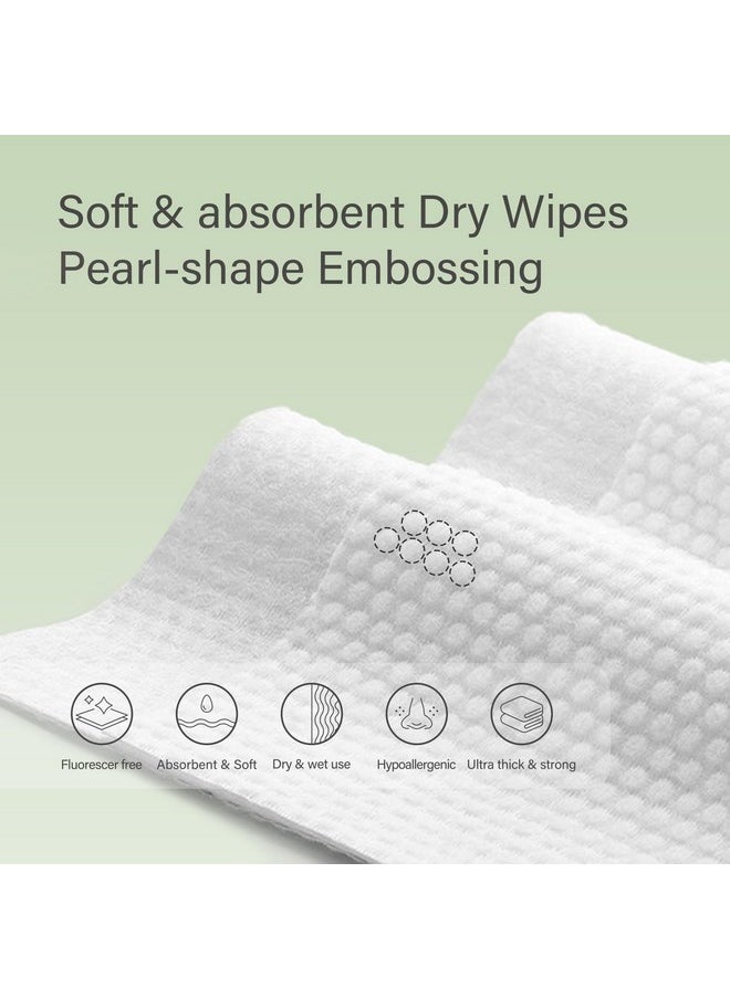 Unifree Compressed Towels I Towelettes I Dry Wipes I Makeup Remover I Facial Tissues I On-the-go Convenient Individual Pack (300 count)