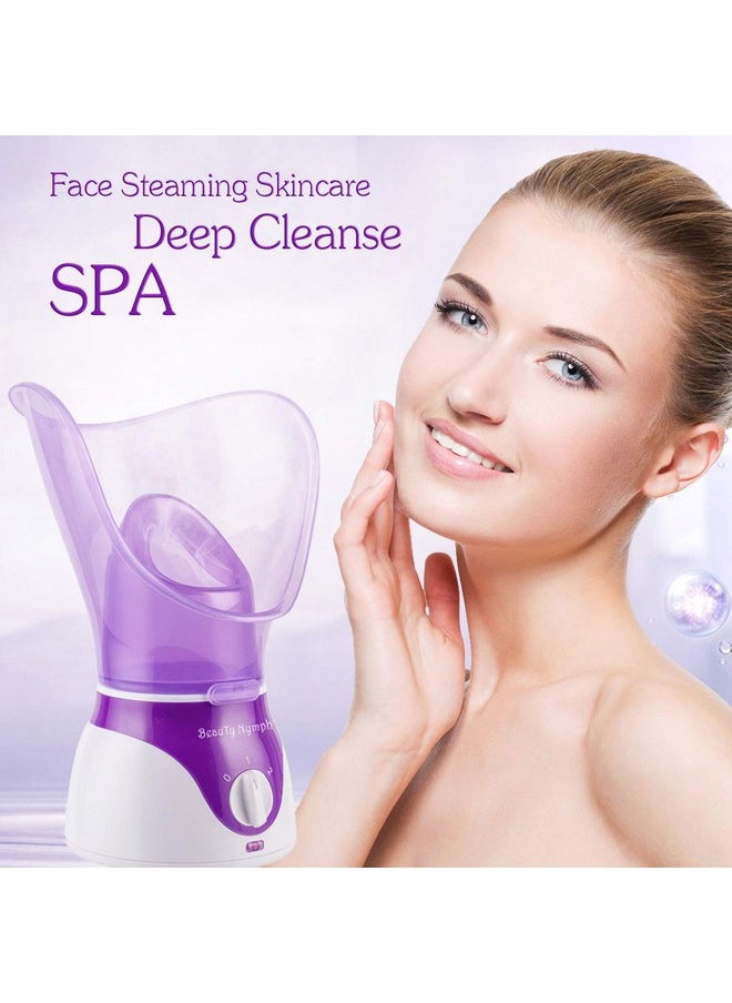 Face Steamer,Beauty Nymph Spa Home Facial Steamer Sauna Pores and Extract Blackheads, Rejuvenate and Hydrate Your Skin for Youthful Complexion- Face Steaming Skincare Deep Cleanse SPA