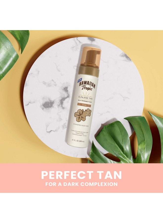 Hawaiian Tropic Sunless Tan Dark Self-Tanning Foam, 6.7oz | Self Tanner Dark, Sunless Tanner, Sunless Tanning Foam, 6.7oz