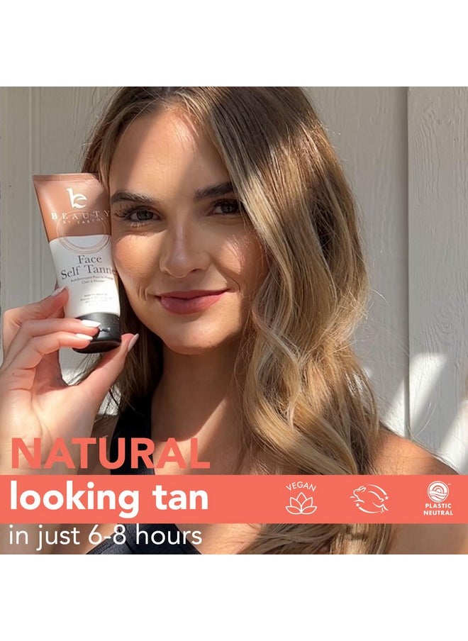 Face Tanner - USA Made with Natural & Organic Ingredients, Face Self Tanning Lotion, Non Toxic Self Tanner for Face, Gradual Tanning Lotion, Sunless Tanning Lotion for Fake Tan for Women & Men
