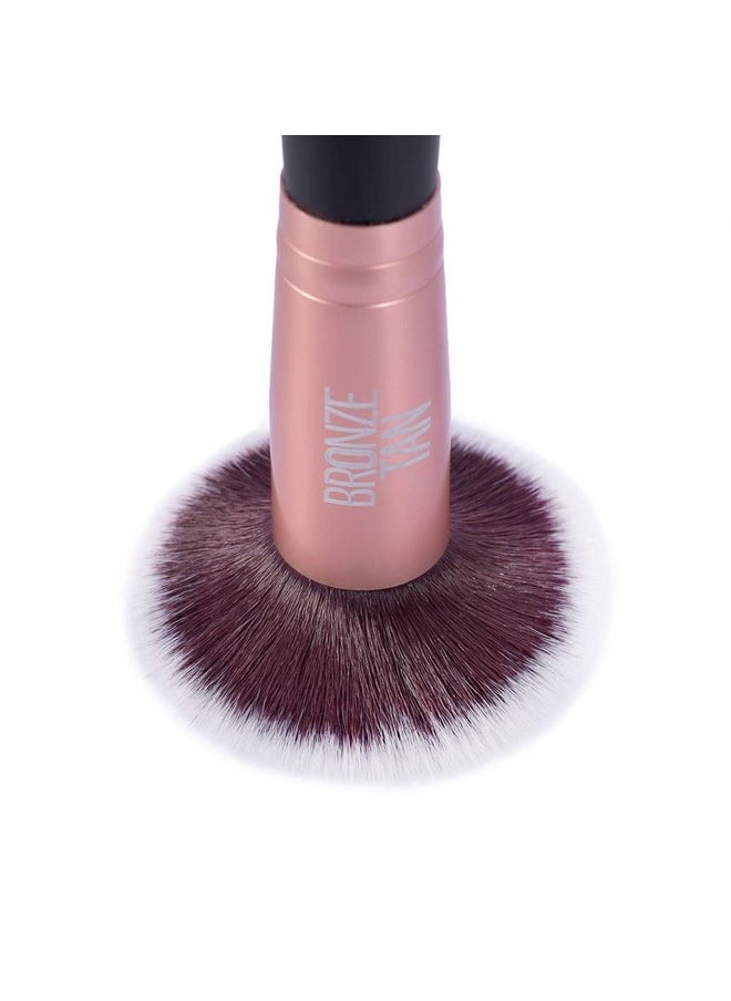 Bronze Tan Self Tanning Brush for Face and Kabuki Self Tanner Brush for Sunless Tanner - Self Tan Applicator for Face - Self Tanning Face Brush - Substitute for Face Tanning Mitt