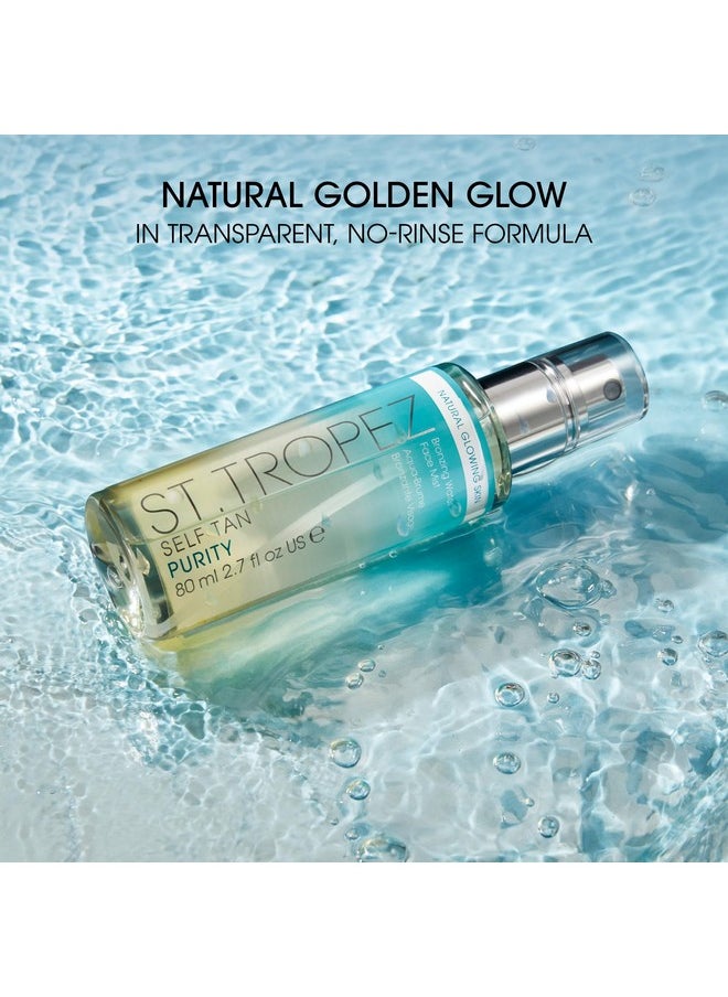 St.Tropez Self Tan Purity Face Mist, Natural Sunkissed Glow Face Tan with Hyaluronic Acid & Antioxidants, Vegan, Natural & Cruelty Free Face Care, 2.7 Fl Oz