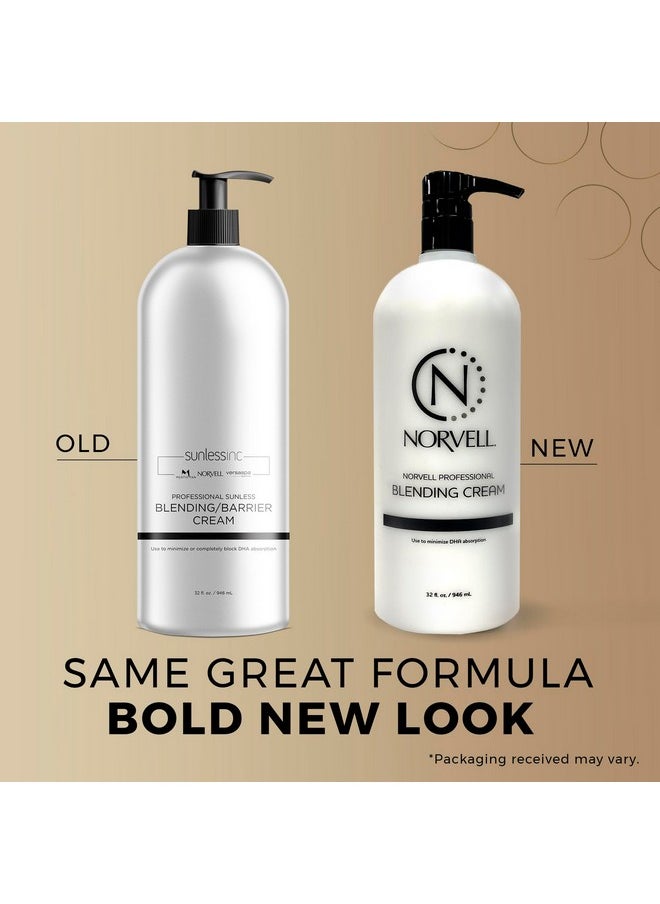 Norvell Pro Blending DHA Barrier Cream For Spray Tanning, 32 Fl. Oz.