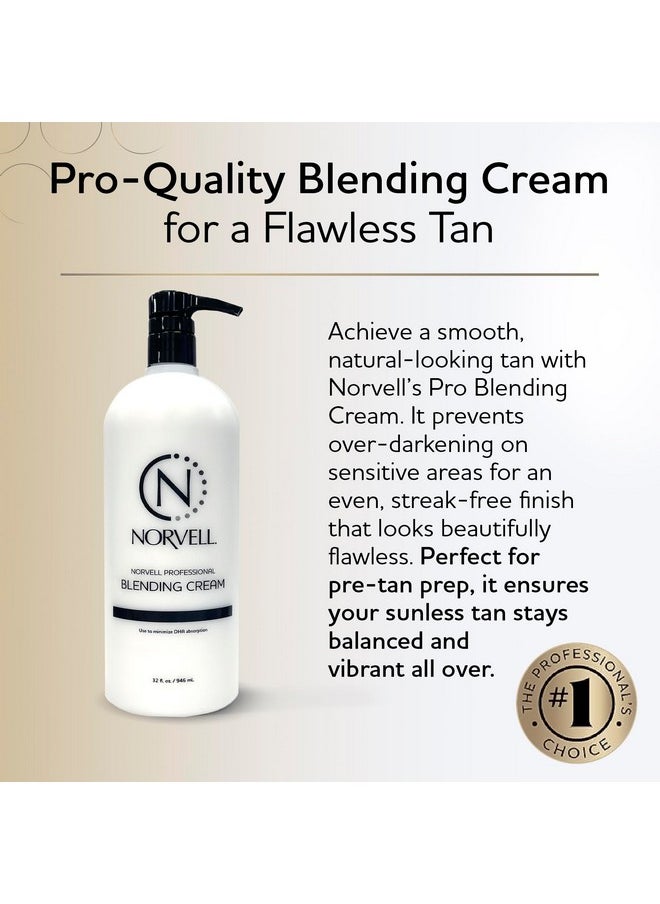 Norvell Pro Blending DHA Barrier Cream For Spray Tanning, 32 Fl. Oz.