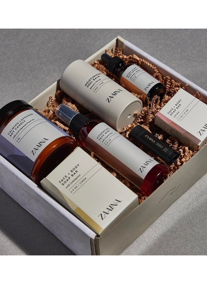 Spa Gift Set for Her - Relaxation Kit, Spa Kit for Women, Holiday Spa Gift Basket, Women's Pampering Gift Set, Spa Gifts for Mom, At Home Spa Kit Self Care Package, Christmas Gifts for Women, Birthday Gifts for Women by ZAAINA