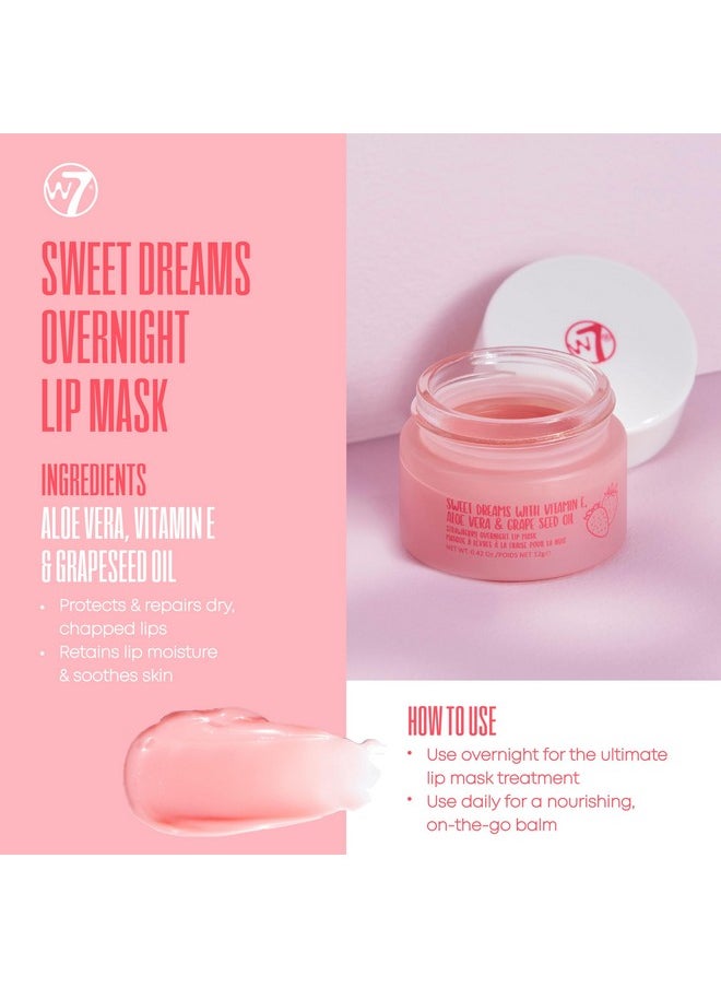 W7 Self-Care Skincare Set - 5 Step Daily Routine - Moisturizer, Serum, Toner, Cleanser & Lip Mask - Full Size Skin Care Kit for Natural, Beautiful Skin