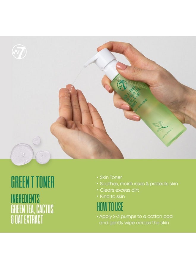 W7 Self-Care Skincare Set - 5 Step Daily Routine - Moisturizer, Serum, Toner, Cleanser & Lip Mask - Full Size Skin Care Kit for Natural, Beautiful Skin