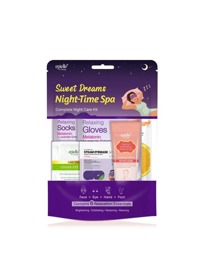 Sweet Dream Night Time Spa Kits | Luxury Spa Gift Sets for Relaxation | Includes Spa Day Essentials | Perfect Beauty Gift for Pampering & Self-Care | Korean Skincare