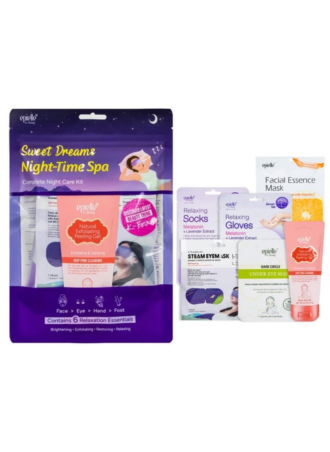 Sweet Dream Night Time Spa Kits | Luxury Spa Gift Sets for Relaxation | Includes Spa Day Essentials | Perfect Beauty Gift for Pampering & Self-Care | Korean Skincare